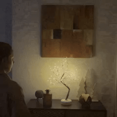 Ljusträd – julbelysning med varmvitt sken