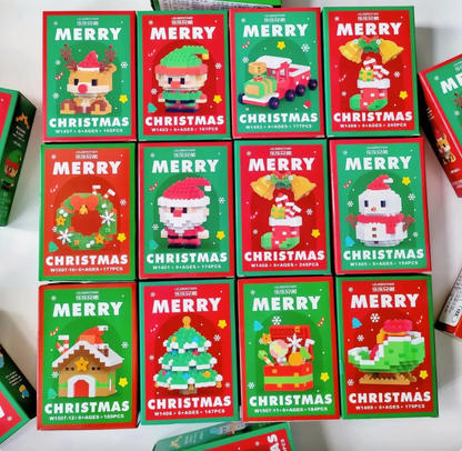 Jultomtens Byggklossar – 12 julfigurer för hela familjen