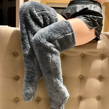 CozyLuxe - långa mysstrumpor i mjuk fleece