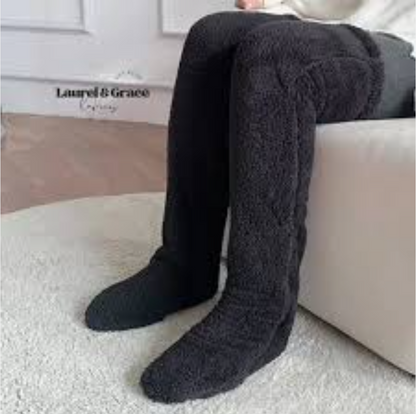 CozyLuxe - långa mysstrumpor i mjuk fleece