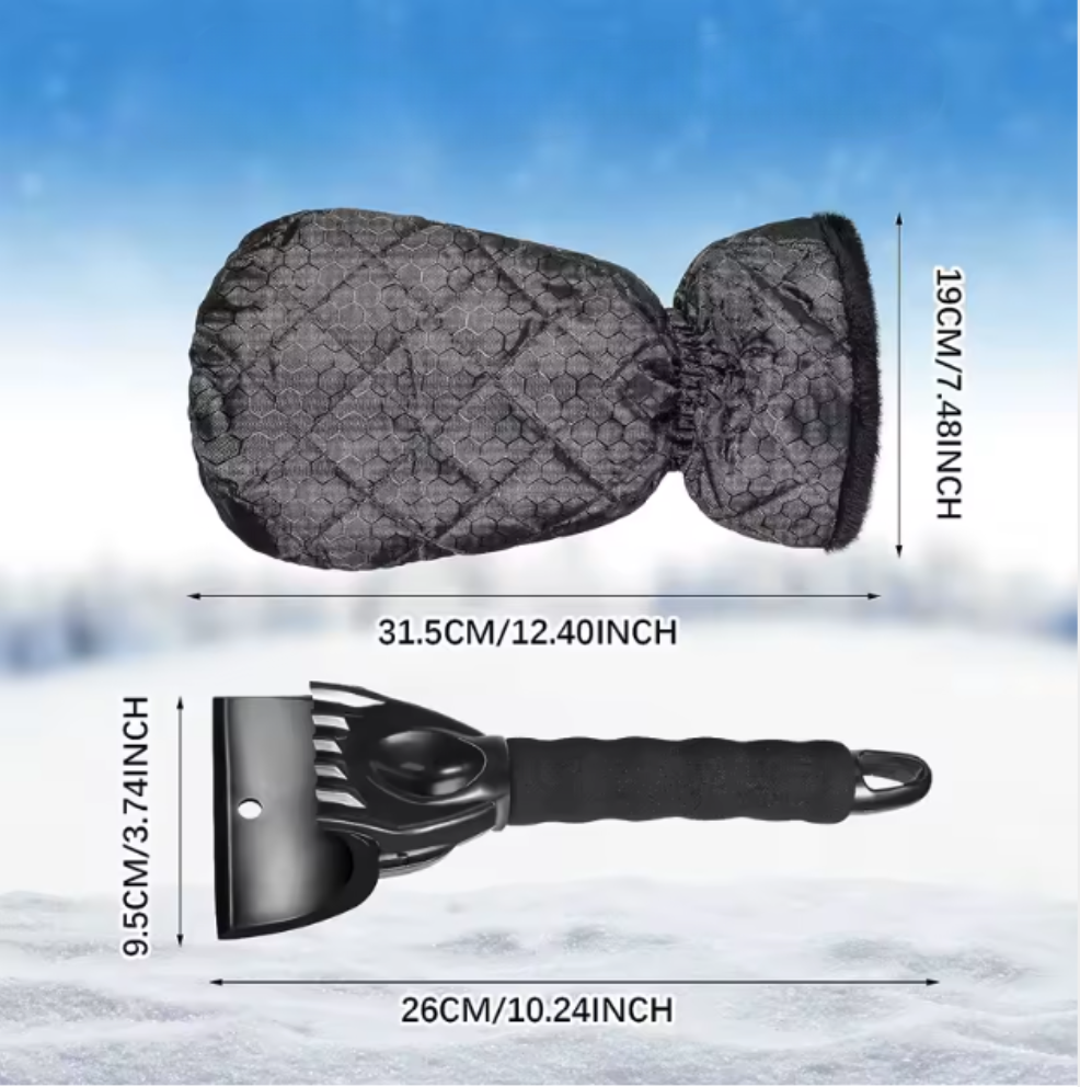 Isvante med Isskrapa – Skrapa is utan att frysa om händerna