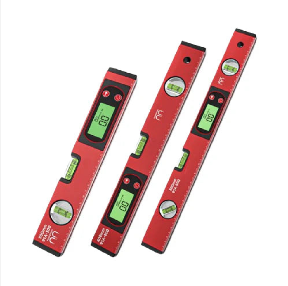 Smart Digital Nivålinjal med Magnetisk Bas och LCD-Display