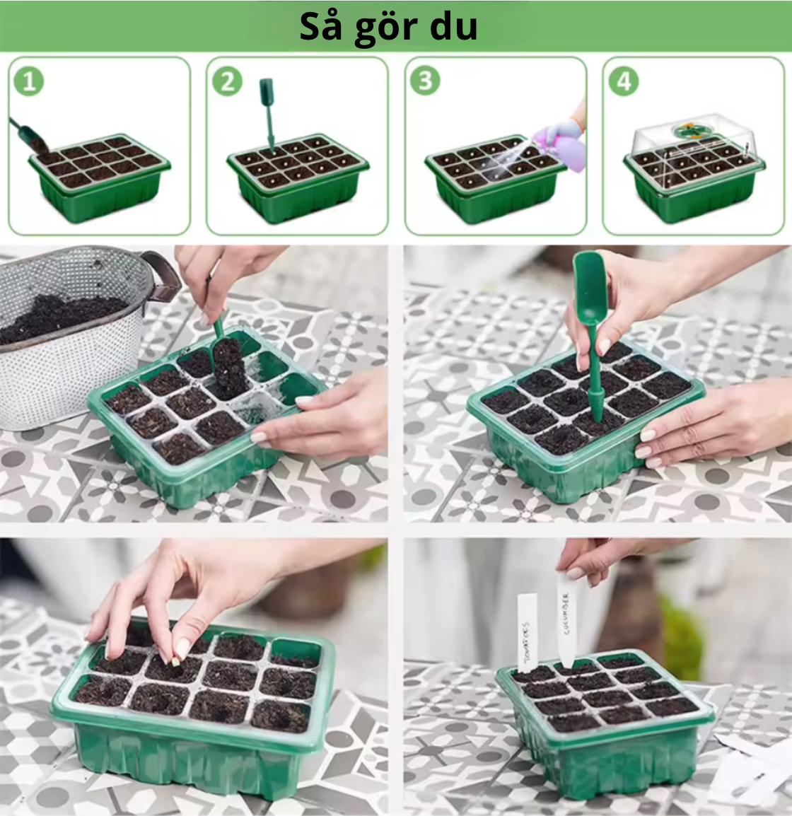 Smart inomhusodling med LED-ljus och ventilationssystem