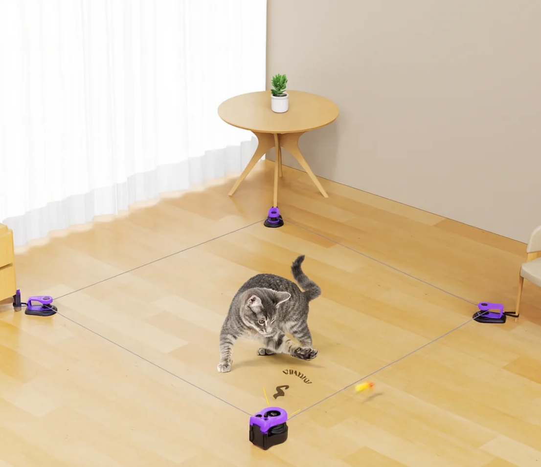 ActiveCat Interaktiv Kattleksak – Aktiverar, motionerar & roar din katt