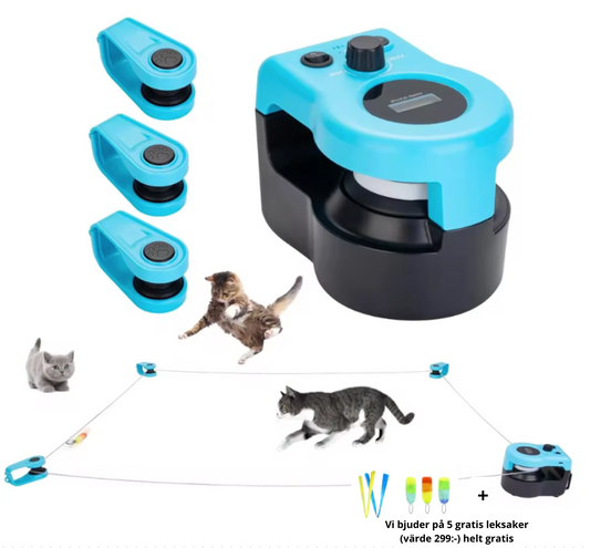 ActiveCat Interaktiv Kattleksak – Aktiverar, motionerar & roar din katt